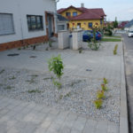 Hotová štěrková výsadba