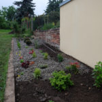 V průběhu realizace štěrkové výsadby